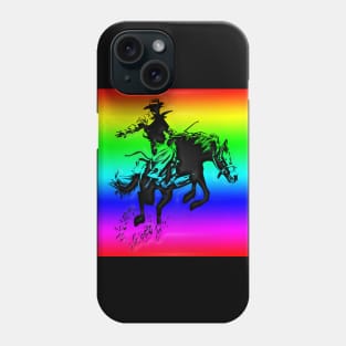 Western Era - Cowboy on Horseback 5 Phone Case