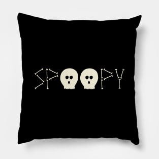 SPOOPY Skeleton Bones Pillow