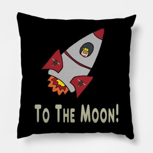 Rocket To The Moon Pillow