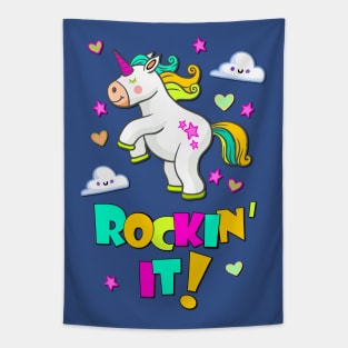 Dancing Unicorn Tapestry