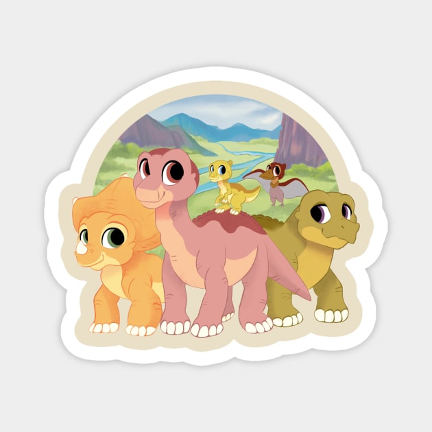 Land Before Time Magnet by sophieeves