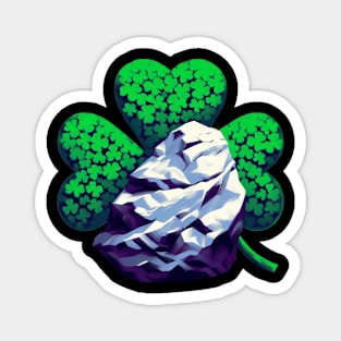 Shamrock And Rock Saint Patricks Day Magnet