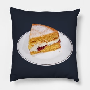 Sweet Food Victoria Sponge Slice of Cake Pillow