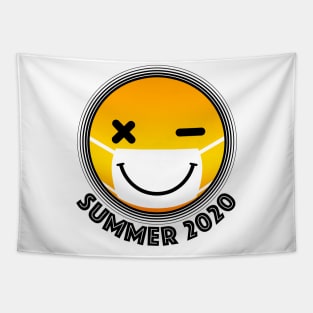 Corona Smile Tanned Mask Summer 2020 Tapestry