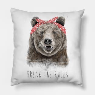 Break the rules (color version) Pillow