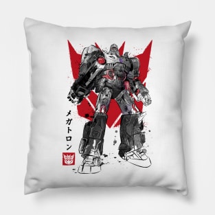 DESTRUCTION SUMI-E Pillow