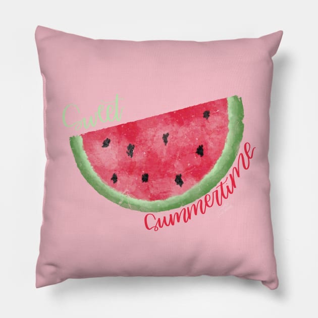 Sweet Summertime Pillow by Hannah’s Hand Lettering