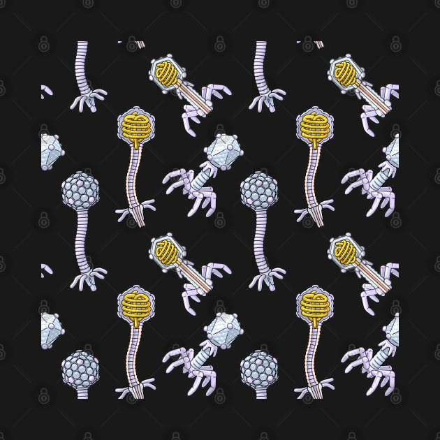 Bacteriophage Illustration Pattern by taylorcustom