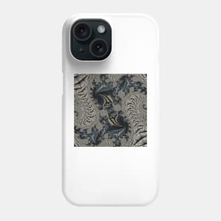 intensely coloured art deco and art nouveau styled fluid painted design Phone Case