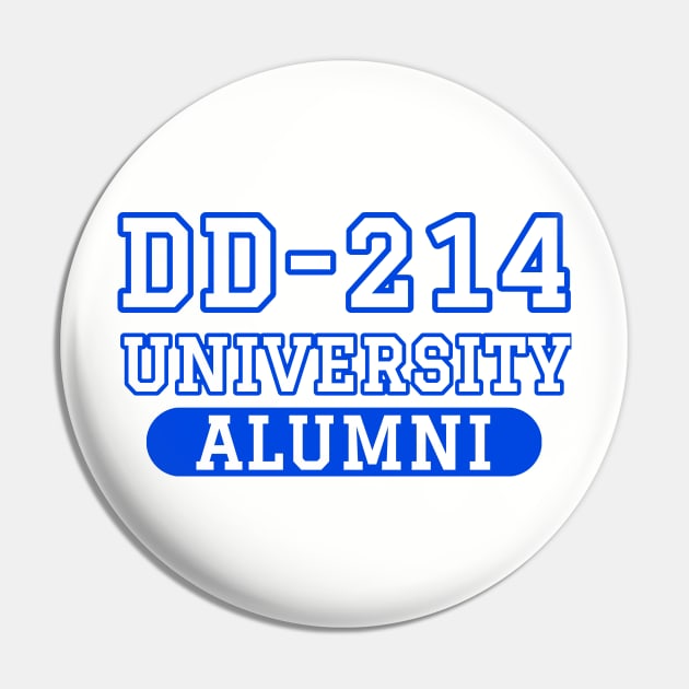 Patriotic DD-214 University Alumni Pin by Revinct_Designs