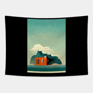 House on an Island Tapestry