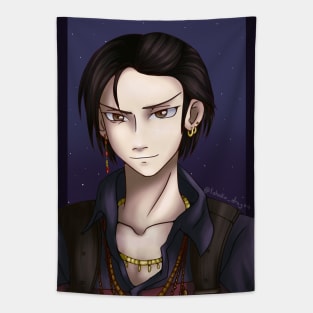 Space Pirate Portrait Tapestry