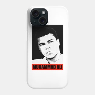 Muhammad Ali Engraved Red Phone Case