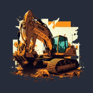 Excavator Power: A Bold and Powerful Design, heavy duty T-Shirt