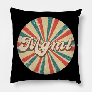 Circle Design Mgmt Proud Name Birthday 70s 80s 90s Pillow