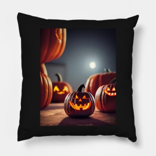 funny pumpkin head Pillow