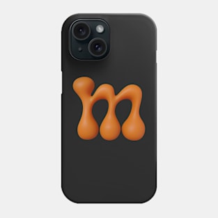 Liquid Type Letter M Phone Case