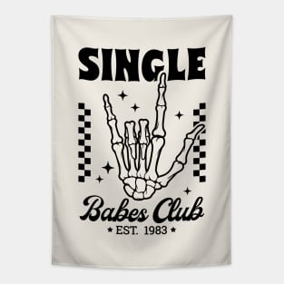 Single Babes Club Skeleton Tapestry