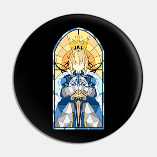 Stained Glass Saber Artoria Pin