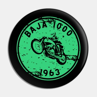 Vintage Motorcycle Race Baja 1000 1965 Pin