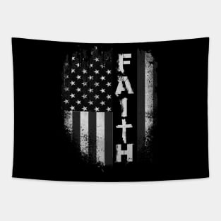 Jesus Faith American Flag 4th OF July Gift Tapestry