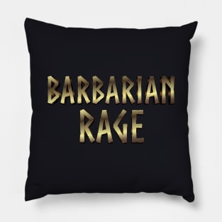 Barbarian Rage Pen and Paper RPG Pillow