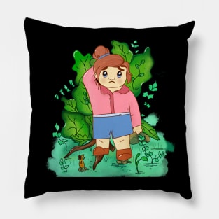 Cute pleading girl Pillow