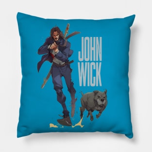 john wick and the team Pillow