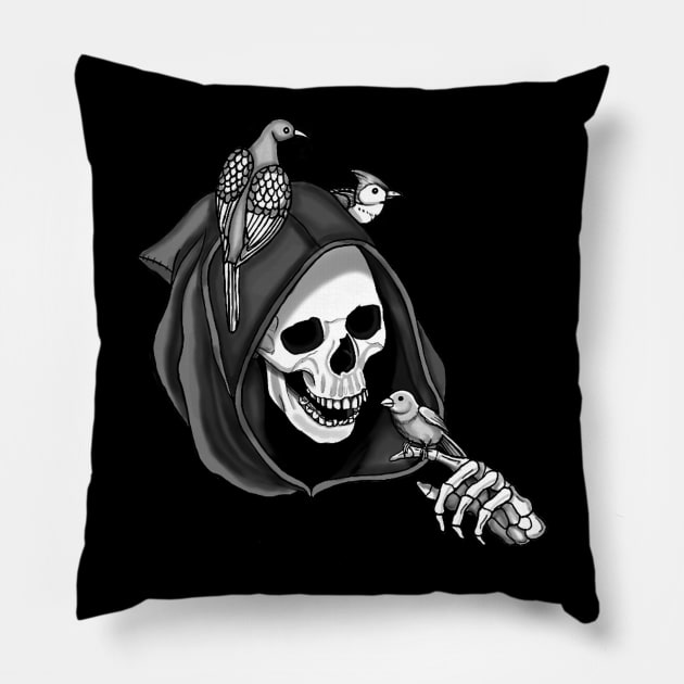 Not So Grim Reaper Pillow by Woodland Muse Crafts