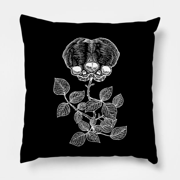 Conjoined Rose Twins Pillow by LadyMorgan