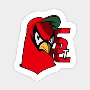 Cardinal Baseball Magnet