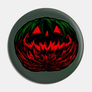 A Metal Halloween (grey outlined version) Pin