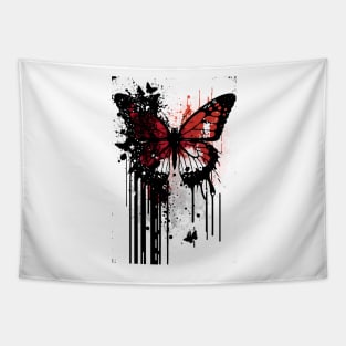 Monarch Butterfly Ink Painting Tapestry