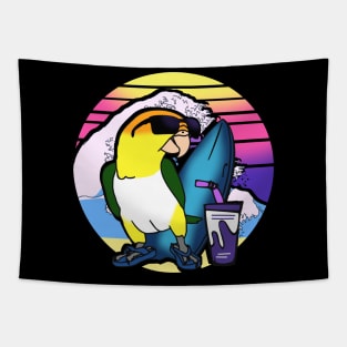 surfing caique summer doodle Tapestry