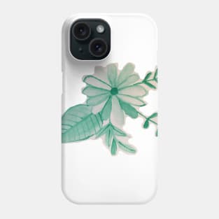 Green Flower Phone Case