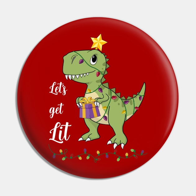 Let's Get Lit Christmas Pin by MasliankaStepan