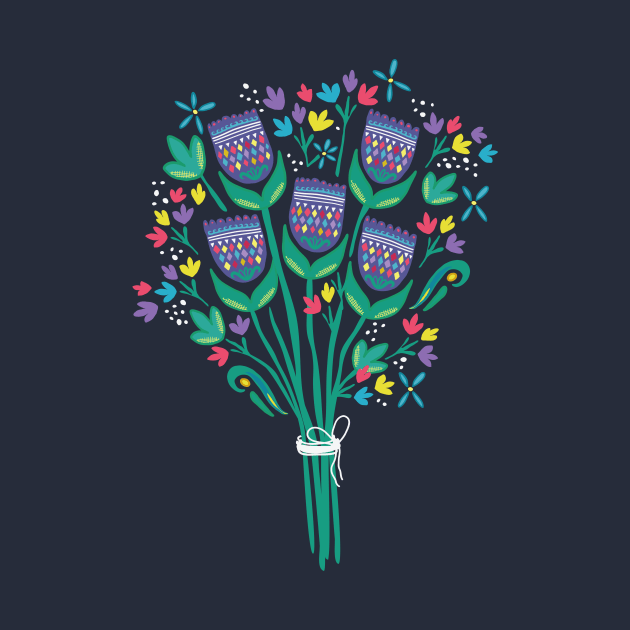 Pysanky in Bloom Bouquet by wildnotions