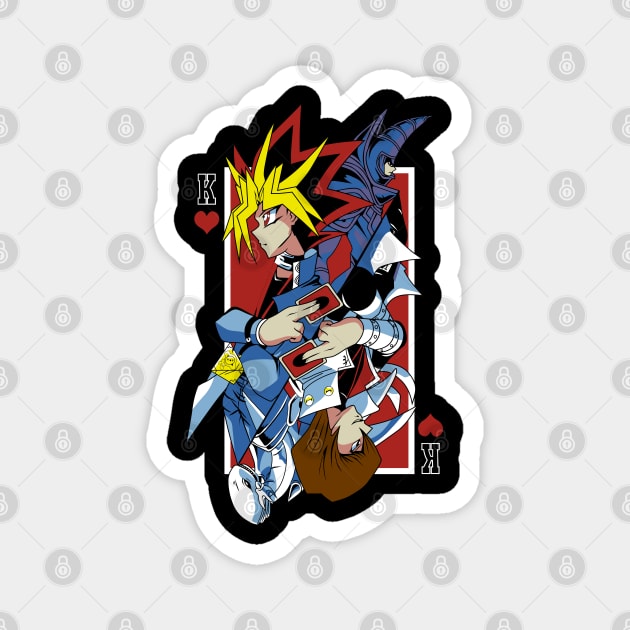 Yugi vs Kaiba Duel Card Design Yu-Gi-Oh! Magnet by Otaku Vibes