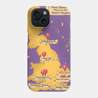 Haunted Map Of Great Britain Phone Case