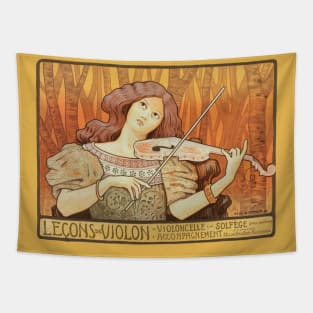 Violin Lessons Tapestry