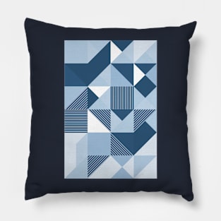 Scani Geo blue Pillow