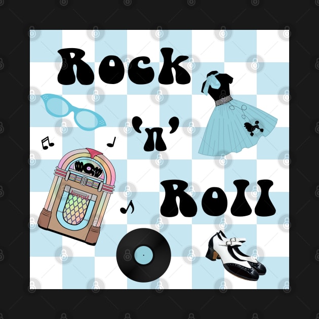 Rock n Roll Blue by KarwilbeDesigns