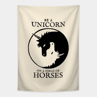 Be a Unicorn on a field of Horses: Yin Yang Unicorn Tapestry