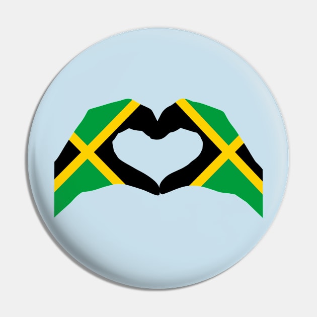 We Heart Jamaica Patriot Flag Series Pin by Village Values