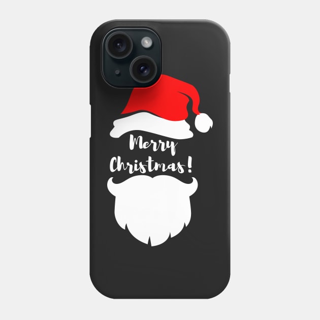 Funny Santa Beard Costume - White Fake Beard Christmas - Santa Claus Beard Costume - Merry Christmas Everyone Santa Phone Case by Famgift