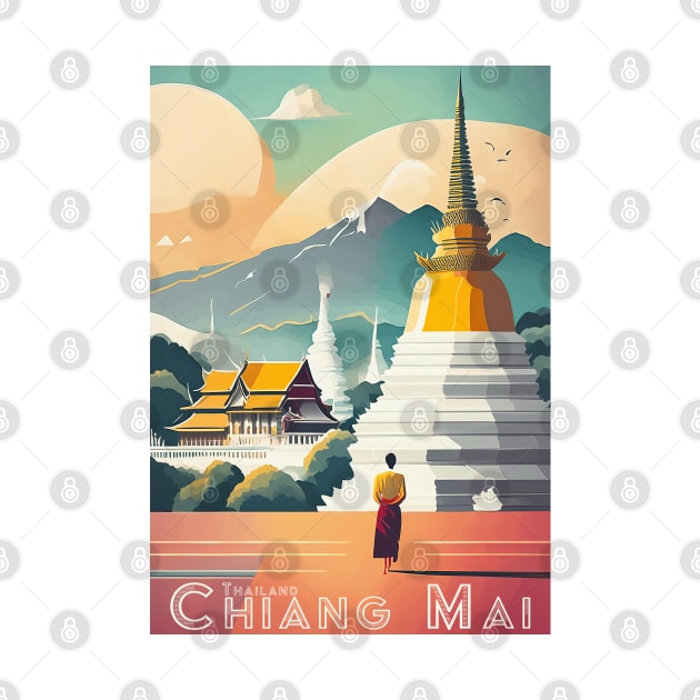 Vintage Retro Chiang Mai Serenity by POD24