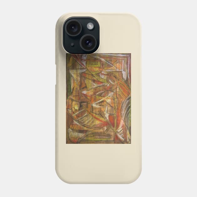 Windy Autumn Pastel Abstract Phone Case by Heatherian