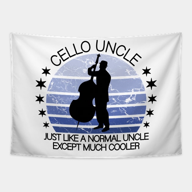 Cello Uncle Tapestry by Jabinga