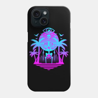 Deadvibes - Retro 80's Illuminati Skeleton Phone Case