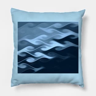 Blue Waves Pillow